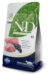 N&D Grain Free Cat Lamb & Blueberry Adult 10 Кг Беззерновой Для Взрослых Кошек Ягненок с Черникой Farmina
