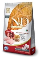 N&D Low Grain Ancestral Dog Chicken & Pomegranate Adult  2,5 Кг Низкозерновой Для Взрослых Собак Курица С Гранатом Farmina