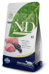 N&D Grain Free Cat Lamb & Blueberry Adult 1,5 Кг Беззерновой Для Взрослых Кошек Ягненок с Черникой Farmina