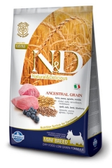 N&D Low Grain Ancestral Dog Lamb & Blueberry Adult Mini 2,5 Кг Низкозерновой Для Взрослых Собак Мелких Пород Ягненок с Черникой Farmina