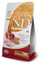 N&D Low Grain Cat Chicken & Pomegranate Neutered  10 кг Низкозерновой Для Стерилизованных Кошек и Кастрированных Котов Курица С Гранатом Farmina