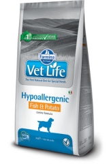 Vet Life Dog Hypoallergenic Fish & Potato 12 Кг Диета Для Собак При Пищевой Аллергии И Пищевой Непереносимости Рыба С Картошкой Farmina