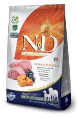 N&D  Grain Free Dog Pumpkin Lamb & Blueberry Adult Medium & Maxi 2,5 Кг Беззерновой Ягненок с Черникой и Тыквой Для Взрослых Собак Средних и Крупных пород  Farmina