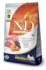 N&D  Grain Free Dog Pumpkin Lamb & Blueberry Adult Mini 2,5 Кг Беззерновой Ягненок с Черникой и Тыквой Для Взрослых Собак Мини Farmina