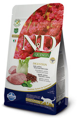 N&D Grain Free Cat Quinoa Digestion Lamb 300 гр Беззерновой Для Взрослых Кошек Ягненок  И Киноа Для Поддержки Пищеварения Farmina
