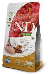 N&D Grain Free Cat Quinoa Skin & Coat Quail 300гр Беззерновой Для Взрослых Кошек Перепел И Киноа Для Здоровья Кожи И Шерсти Farmina