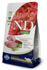 N&D Grain Free Cat Quinoa Weight Management Lamb 300 гр Беззерновой Для Взрослых Кошек Ягненок И Киноа Для Контроля Веса Farmina